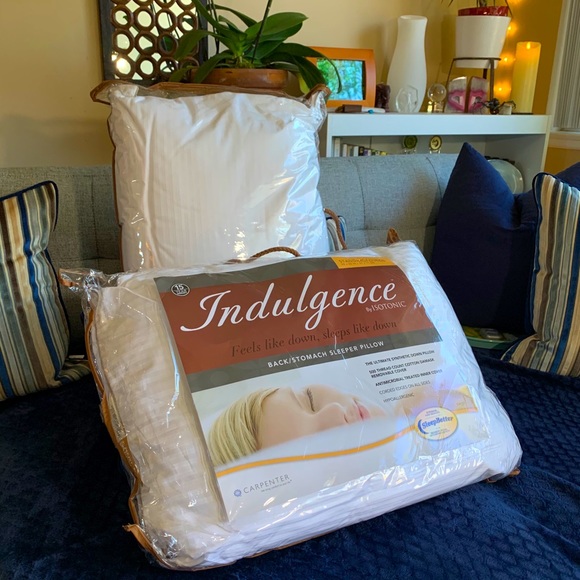 indulgence back stomach sleeper pillow